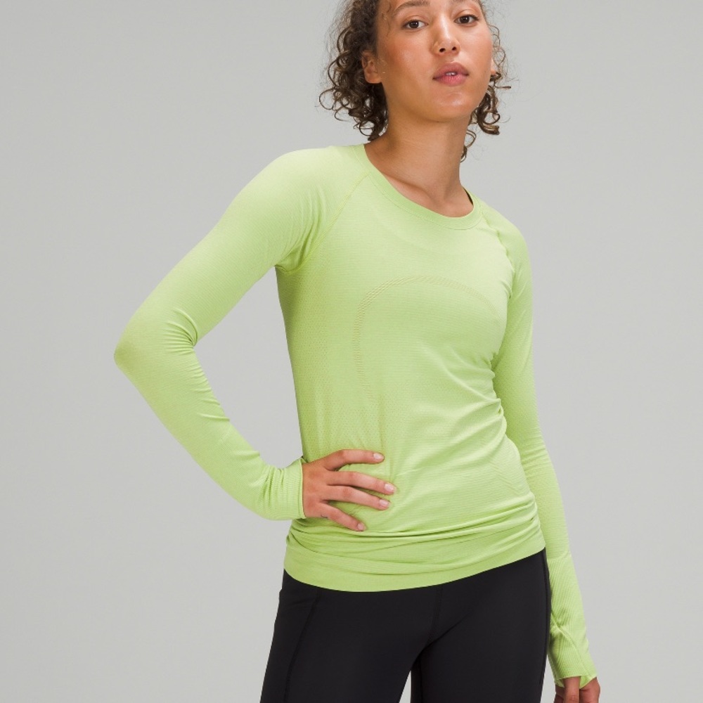 Lululemon Swiftly Tech Long sleeve 2.0 Sz 6 Green